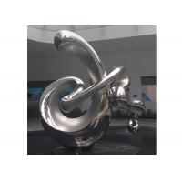 China Large Size Contemporary Art Abstract Stainless Steel Sculpture Polished Finish on sale