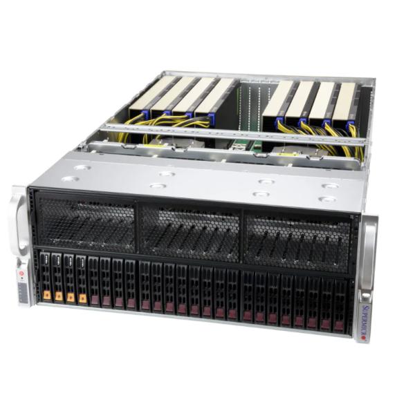 Servidor GPU Supermicro AS-4124GS-TNR+ 4U con procesadores AMD EPYC™ serie 7002/7003