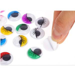 Multi-colored assorted colors plastic adhesive back sticky back googly eyes wiggly eyes for hobbies and kids DIY craft