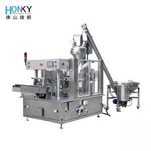 Multi Function Rotary Starch Juice Detergent Washing Doypack Premade Powder Spout Pouch Bag Packing Machine