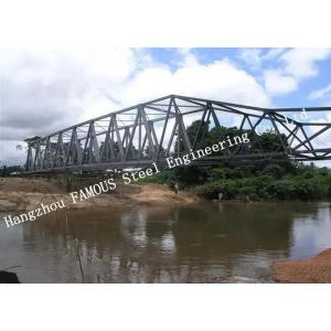 China Portable Railroad Steel Truss Bridge Temporary Simple Structure Supporting Light Gray supplier