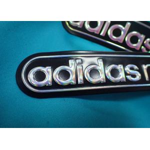 Customized Rubber Patch With Pvc Logo / Embossed 3d Iron On Cloth Patches