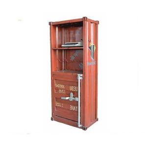 China 1 Door Orange Industrial Metal Shipping Container Bar Cabinet supplier