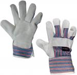 14'' 16'' 18'' Rubberized Cuff Cow Split Leather Safety Gloves 213g
