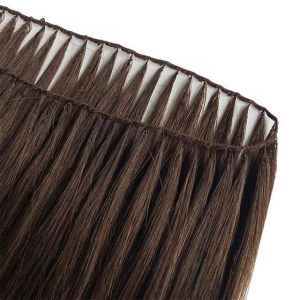 China Feather weft hair extensions best solution for thin hair wholesale