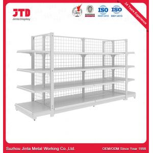 China Adjustable Metal Grocery Store Display Racks Gondola Metal Wire Supermarket Shelving supplier