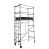 China Torre de andamios de aluminio de plata Torre de andamios plegables móviles personalizados wholesale