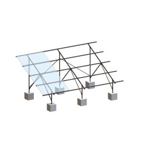 China Aço solar montado à terra do HDG da estrutura da paisagem comum do trilho supplier