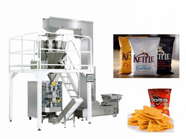 Electric Pastry Packaging Machine / Vertical Pillow Bag Packing Machine For