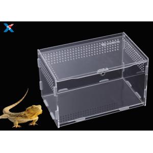 Customized Clear Acrylic Furniture , Acrylic Reptile Box OEM / ODM Available