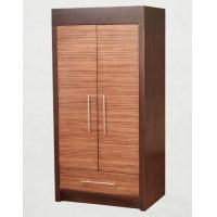 China Wooden Two Door Wardrobe Storage Closet With Drawers For Hotel Bedroom on sale