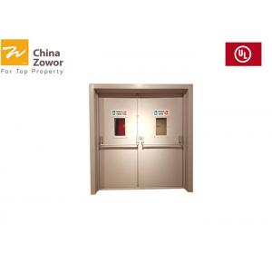 China Powder Finished Steel Fire Safety Door Perlite Board Core/ Max. Size 6'X 7' supplier