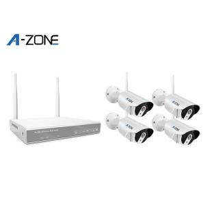 1.0MP 720P 4 Wireless CCTV Camera Kit  , House Security Camera Kit 