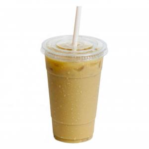 China Recyclable 12oz Plastic Coffee Cups With Straw supplier