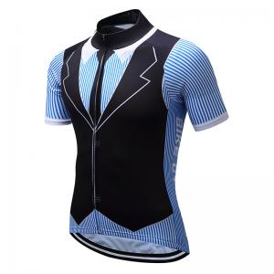China Men Maillot Ciclismo Anti Sweat Polyester Cool Weather Cycling Jersey Sport T Shirt supplier