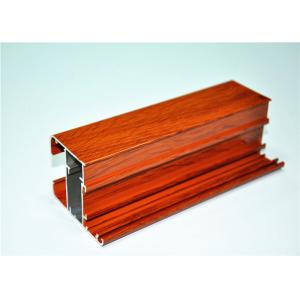 China Anodized / Mill Finished Wood Grain Aluminium Extruded Profiles , 6063 T5 supplier