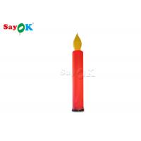China 3m LED Light Red Inflatable Candle For Outdoor Night Decoration on sale