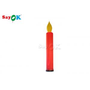 China 3m LED Light Red Inflatable Candle For Outdoor Night Decoration supplier