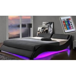 4ft PU Fabric LED Upholstered Bed Frame Ottoman ODM OEM Bedroom Furniture