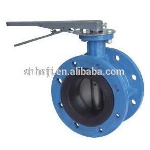 ASME Wafer Type Butterfly Valve , Certified Double Flange Butterfly Valve DN40 - DN600