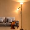 American modern wrought iron paint floor lamp LED branch bedroom lamp living