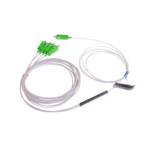 China Splitter à fibre optique PLC de type mini 1x4 avec connecteur SC/APC pour systèmes FTTX et réseaux LAN wholesale