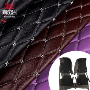 China Custom 7.0mm grueso acolchado de PVC de cuero sintético bordado en relieve espuma de poliuretano estirante asiento de coche pies sofás decorativos wholesale