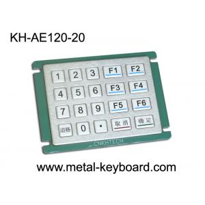 IP65 Rated Water - proof Metal Numeric Digital Keypad in 5x4 Matrix 20 Keys