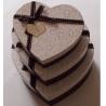China Heart shaped Decorative Luxury Recycled Gift Paper Box , Cream Paper Box For Chocolate wholesale