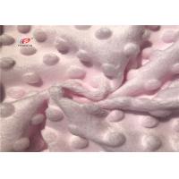 China Environment Plain Dyed Minky Dot Fabric For Children Cloth Blanket on sale