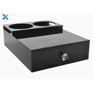 China Hotel Tea Cup Holder Acrylic Storage Box , Black Small Acrylic Display Box supplier