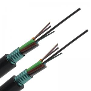 China 12 24 48cores GYTS Loose Tube Fiber Optic Cable All Dielectric Self Support supplier