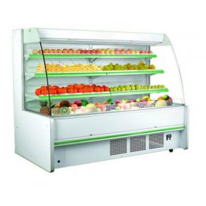 Three Shelves Cooler Multideck Open Display Refrigerator R404 / R22 Refrigerant