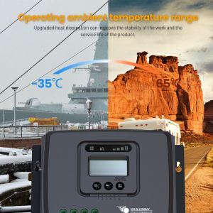 China L'appareil est équipé d'un contrôleur de charge solaire pour véhicule de tourisme intelligent Lifepo4 MPPT 12v 30a 100V wholesale