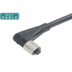 IP68 Professional Waterproof Cable 6mm Dia Round Wire With M5 x 0.5 Connector