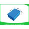 China Attached Lids Collapsible Storage Crate , 45 L Industry Foldable Plastic Box wholesale