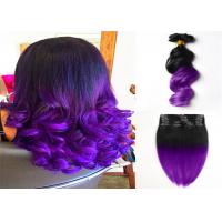 China 8A Colored Fashion 100 Human Hair Ombre Extensions Full Cuticle Tangle Free on sale