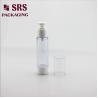 A027 trasnparent plastic bottle cosmetic essence serum pump airless bottle