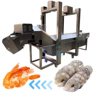 Industrial Shrimp Tunnel Cooker , SUS304 Prawn Automatic Tunnel Cooking Line