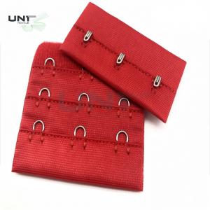 China Customized Color Garments Accessories Hook Eye Tape For Bra 5.7cm Width Back Buckle supplier