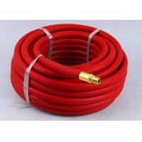 China Red Rubber Air Hose with BSP Or NPT Fittings , Rubber Air Line BP 900 / 1200 Psi on sale