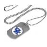 Wholesale men kids jewelry military dog tags use custom engraving logo stainless