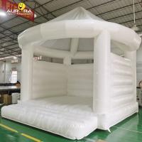 China ODM Inflatable Bounce House Round Dome White For Backyard on sale