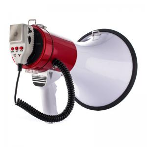 China 8 x Type D or 12V Lithium Battery Handheld 50 Watt Megaphone Horn with Siren Recording supplier