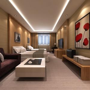 MDF Wooden Bedroom Furniture Fully Furnished Five Star Hotel Resort Accommodation Suites