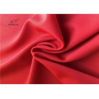 China Swimming Stretch Polyester Spandex Fabric , Red Color Polyester Lycra Fabric on sale