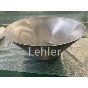 60 Micron Wedge Wire Basket Conical Shape Rolled And Welded