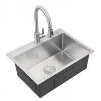 China Rectangular Stainless Steel Utility Sink Modern Above Counter Kitchen Sink on sale