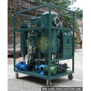 China Dehydration Turbine Oil Purifier 600~18000LPH Recycling Mobile Type With Trailer supplier