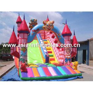 China Customized Inflatable Dry Slide In Teddy Bear Design For Sale supplier